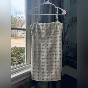 Cinq a Sept Embellished Satine Dress